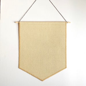 Pin display, pin badge display, canvas pennant, enamel pin display, enamel pin holder, wall pennant, wall hanging flag, pin banner