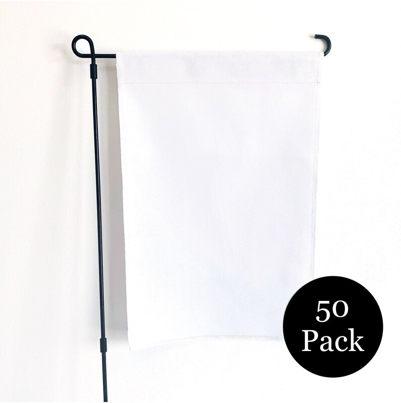 50 Blank Canvas Garden Flags / Wholesale Garden Flag / Bulk Etsy
