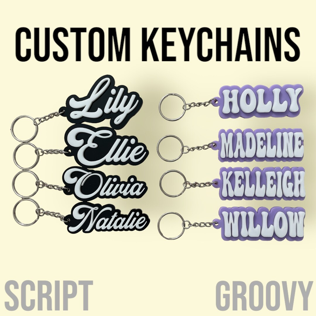 Custom Acrylic Keychain - Etsy