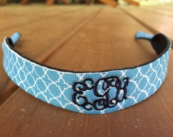 Quatrefoil Monogrammed Sunglass Strap - Embroidered Sunglass Strap - Personalized Gift -
