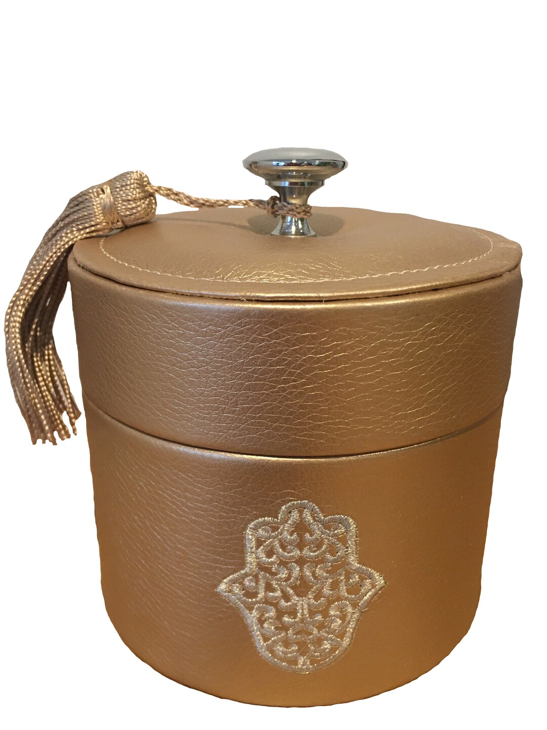 Moroccan Jewelry Box With Hamsa Embroidery Etsy