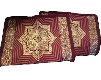 Par de hermosas fundas de almohada grandes marroquíes