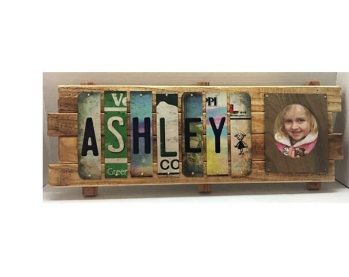 Personalized Photo Cut License Plate Strip Sign Plaque