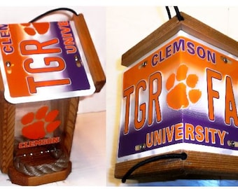 Clemson Tigers Two-Sided Cedar Bird Feeder
