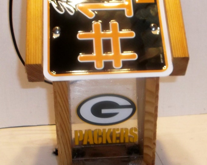 Green Bay Packers #1 Fan Two-Sided Cedar Bird Feeder