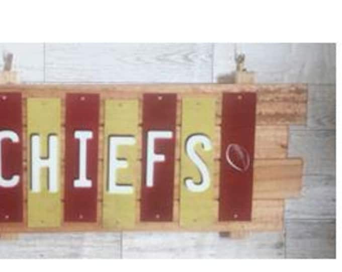 Kansas City Chiefs Color Fun Strip Sign