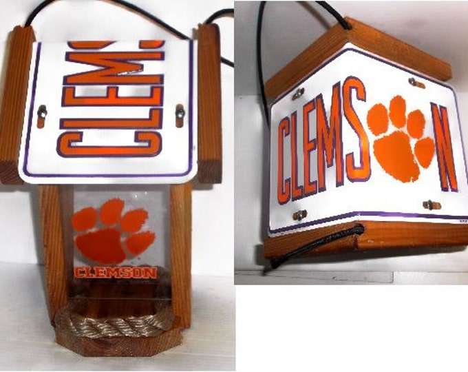 Clemson Tigers Two-Sided Cedar Bird Feeder #2