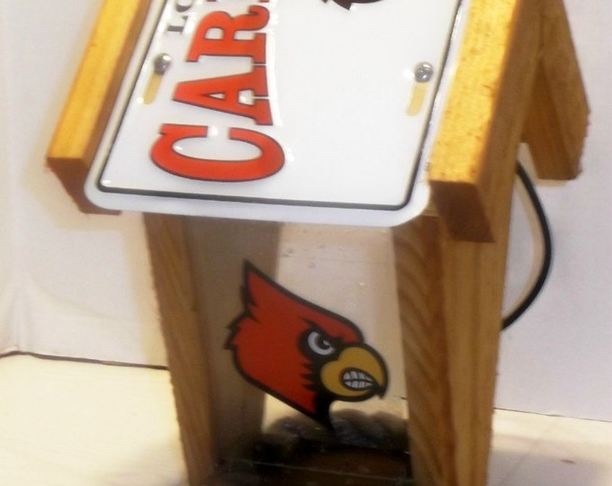 Louisville Cardinals Two-Sided Cedar Bird Feeder (Style #2)