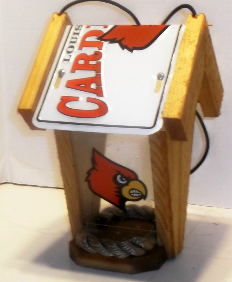 Louisville Cardinals Twosided Cedar Bird Feeder style 2 Etsy