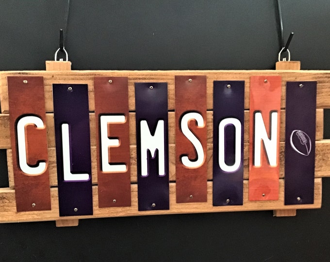 Clemson Color Fun Strip Sign