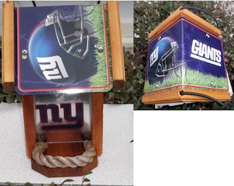 New York Giants Two-Sided Cedar Bird Feeder