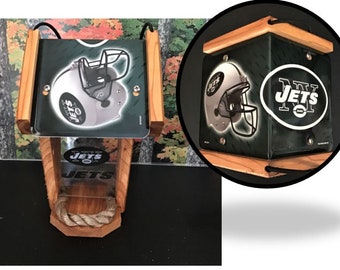 NY Jets Two-Sided Cedar Bird Feeder