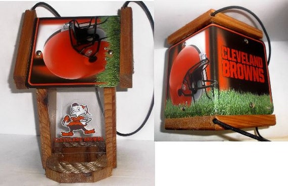 Cleveland Browns Two-Sided Cedar Bird Feeder