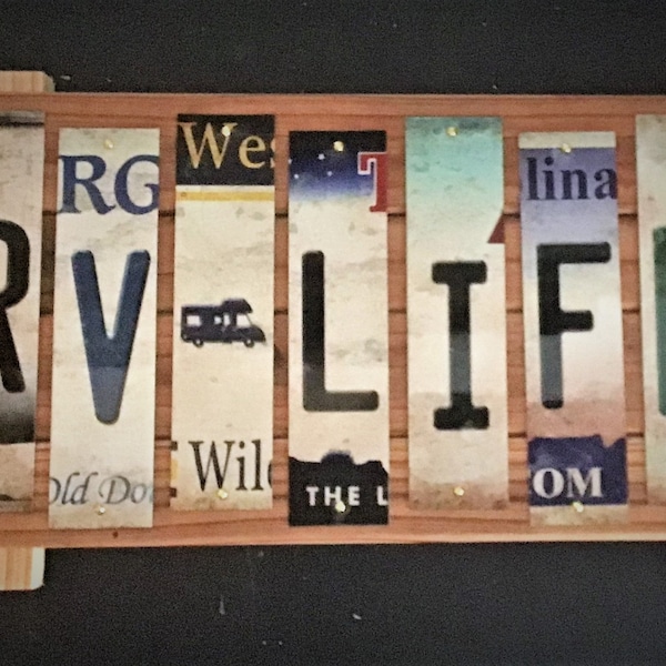 Rv License Plate Etsy