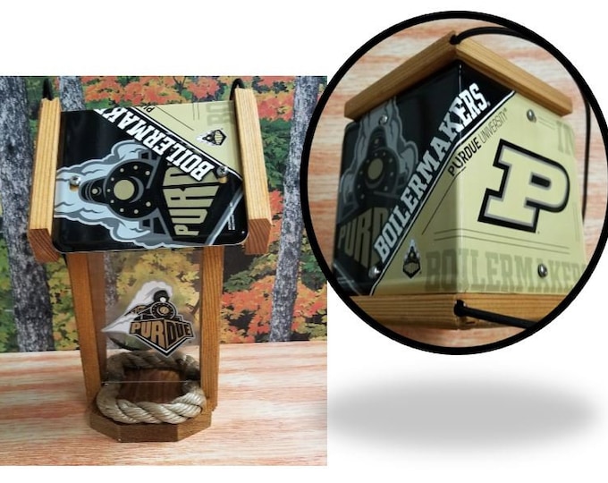 Purdue University Two-Sided Cedar Bird Feeder (SI series)