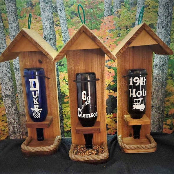 Bottle Bird Feeder Etsy