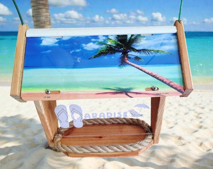 Tropical Deluxe Cedar Two-Sided Bird Feeder