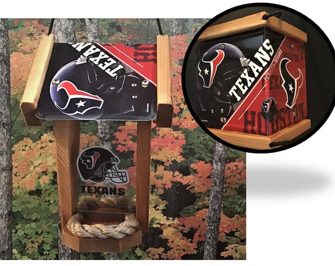 Houston Texans Two-Sided Cedar Bird Feeder (SI Series)