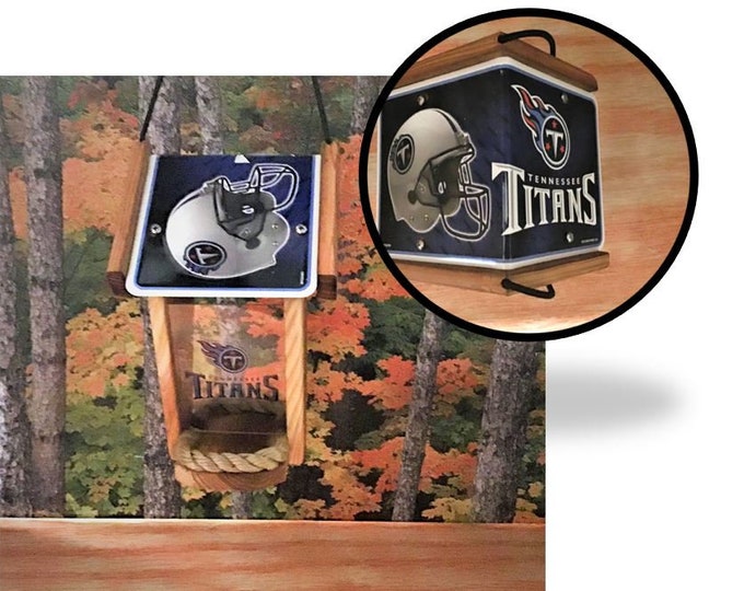 Tennessee Titans Two-Sided Cedar Bird Feeder