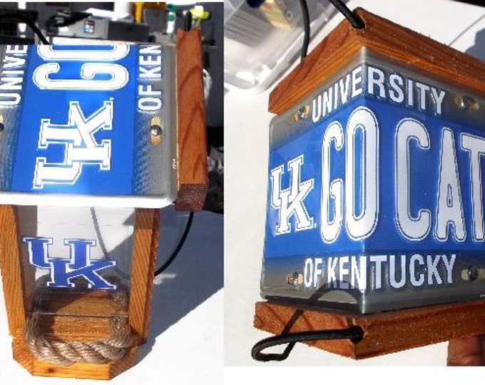 Kentucky University (UK) Two-Sided Cedar Bird Feeder