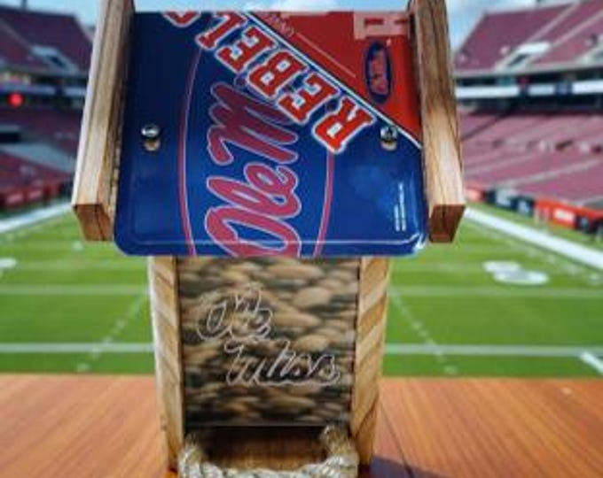 Ole Miss University Two-Sided Cedar Bird Feeder (SI)