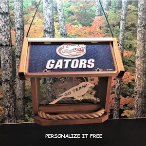 Florida Gators Deluxe Cedar Two Sided Bird Feeder