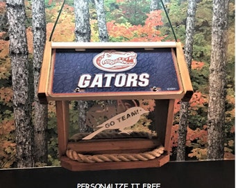 Florida Gators Deluxe Cedar Two Sided Bird Feeder