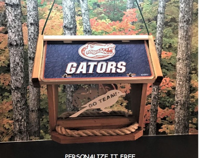 Florida Gators Deluxe Cedar Two Sided Bird Feeder