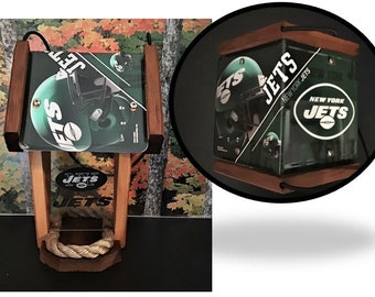 NY Jets Two-Sided Cedar Bird Feeder (SI Series)