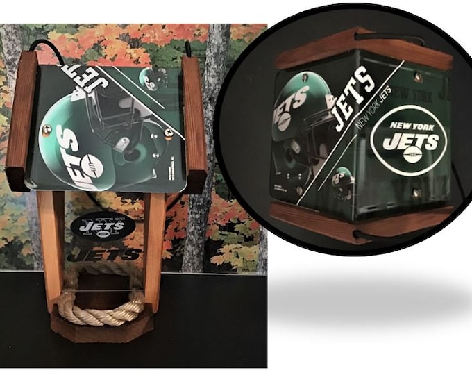 NY Jets Two-Sided Cedar Bird Feeder (SI Series)