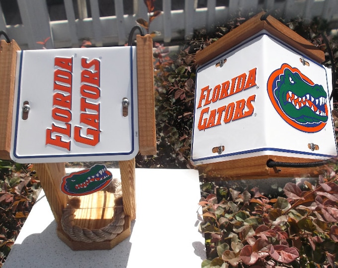 Florida Gators Two-Sided Cedar Bird Feeder (Style #2)