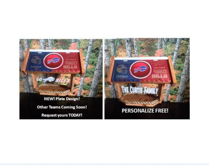 New England Patriots Deluxe Cedar Two-Sided Bird Feeder (Bullseye Series)