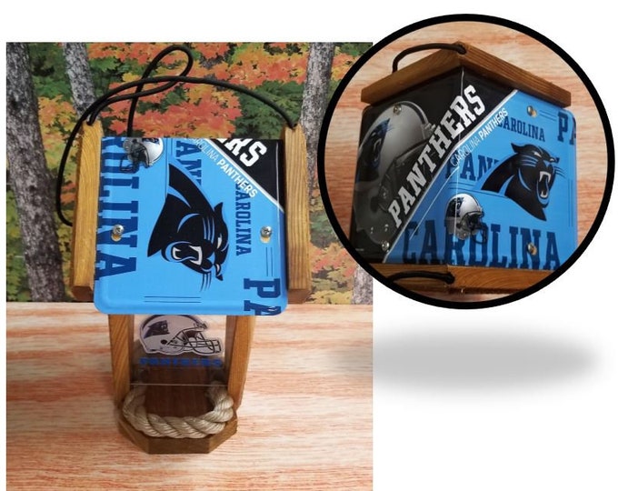 Carolina Panthers Two-Sided Cedar Bird Feeder (SI series)