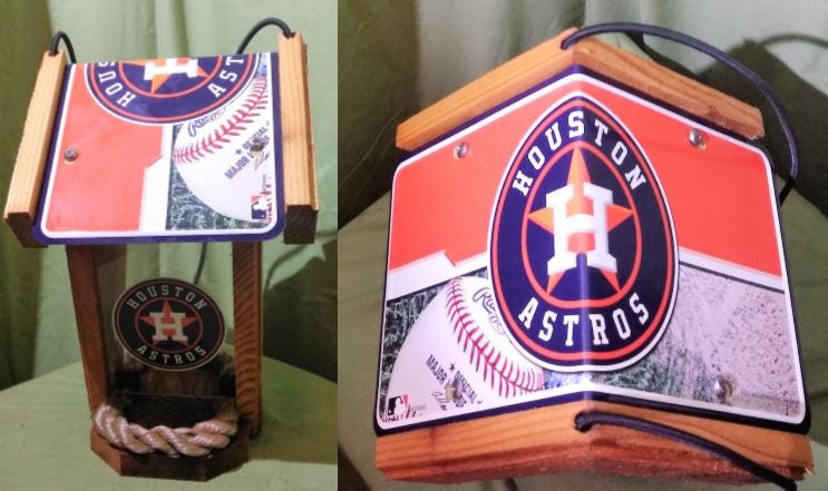 Rare HOUSTON ASTROS Novelty Bat Astrodome Rainbow MLB Team Store Man Cave  Decor