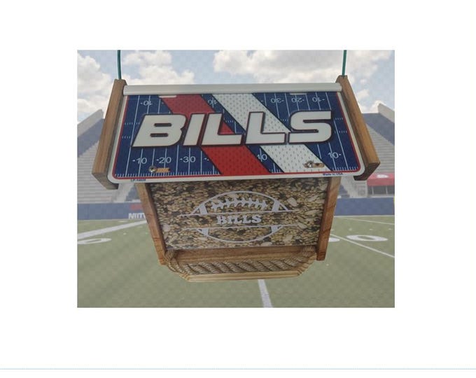 Buffalo Bills Deluxe two-sided cedar bird feeder (SB Series)