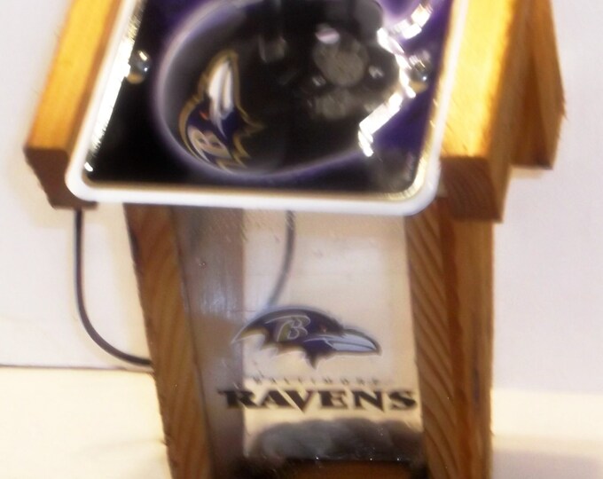 Baltimore Ravens Two-Sided Cedar Bird Feeder