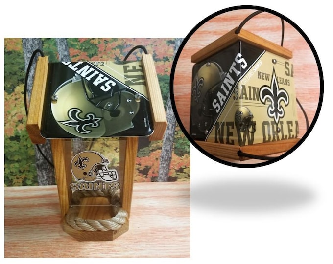 New Orleans Saints Two-Sided Cedar Bird Feeder (SI series)