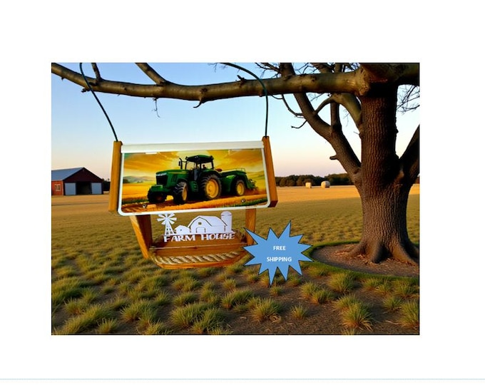 Tractor Deluxe Cedar Two-Sided Bird Feeder