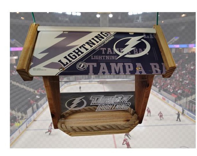 Tampa Bay Lightning Deluxe Cedar Two-Sided Bird Feeder