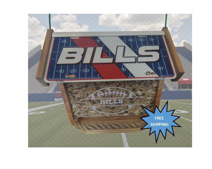 Buffalo Bills Deluxe two-sided cedar bird feeder (SB Series)