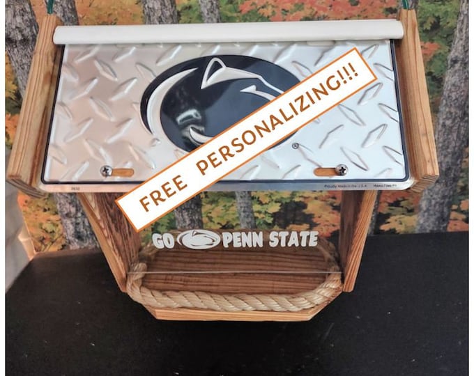 Penn State Diamond Plate Deluxe Cedar Two Sided Bird Feeder