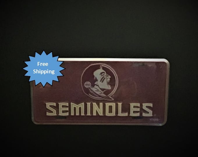 Florida State Seminoles Mosaic Aluminum License Plate