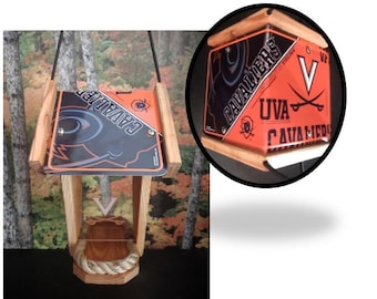 UVA Cavaliers Two-Sided Cedar Bird Feeder (SI Series)
