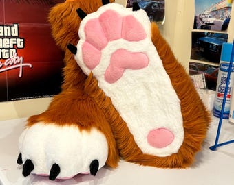 Custom fursuit sock paws
