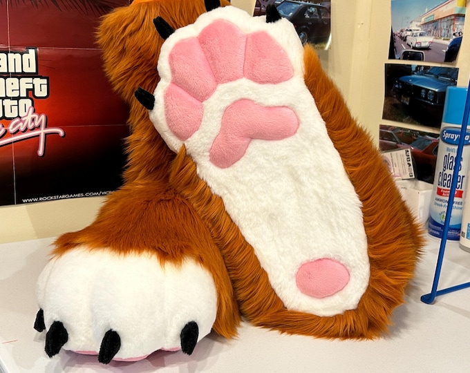 Featured listing image: Custom fursuit sock paws