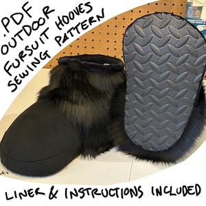 Outdoor fursuit hooves PDF PATTERN (Downloadable file)