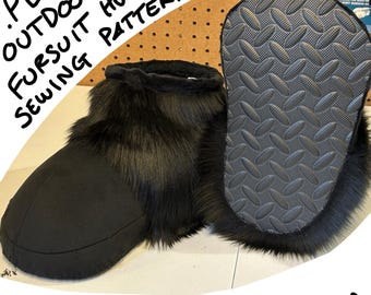 Outdoor fursuit hooves PDF PATTERN (Downloadable file)