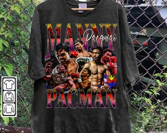 Vintage 90s Graphic Style Manny Pacquiao T-Shirt - Manny Pacquiao TShirt - Retro American Boxer Tee For Man and Woman Unisex T-Shirt