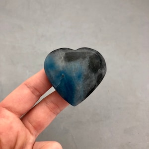 Blue Trolleite Heart for Spiritual Awakening, Spiritual Development, Finding Your Soul Purpose, Crystal Rituals, Grid Work, spiritual Stone