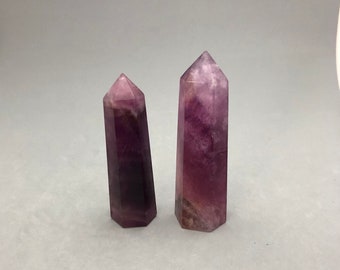 Purple Magenta Fluorite Point for Empath Protection, Mental Clarity, Mercury Retrograde Crystal, Studying, Concentration & Crown Chakra